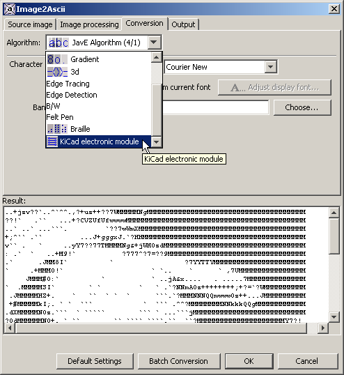 KiCad converter algorithm